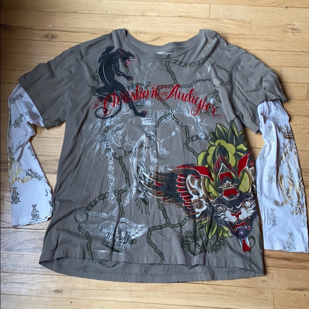 Christian Audigier panther long sleeve
